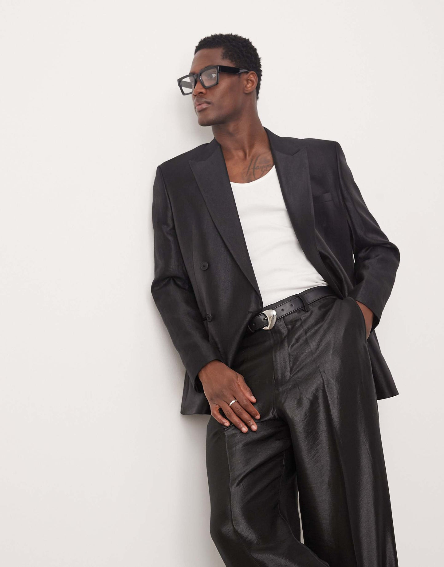 Regular Double Breasted Suit Jacket