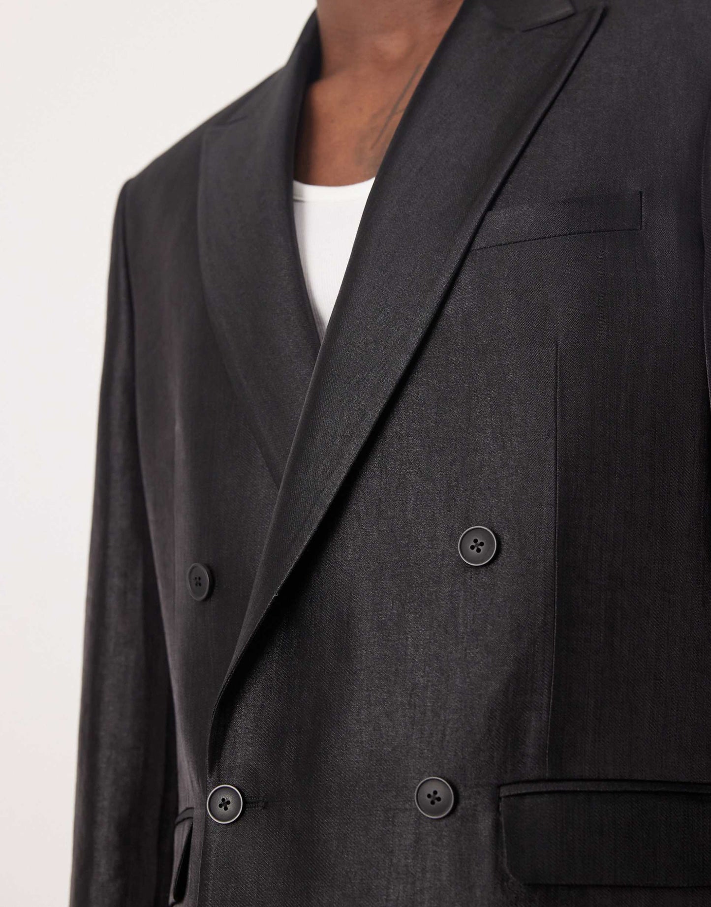 Regular Double Breasted Suit Jacket