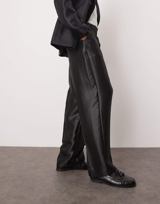 Wide Leg Suit Trousers