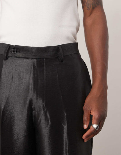 Wide Leg Suit Trousers