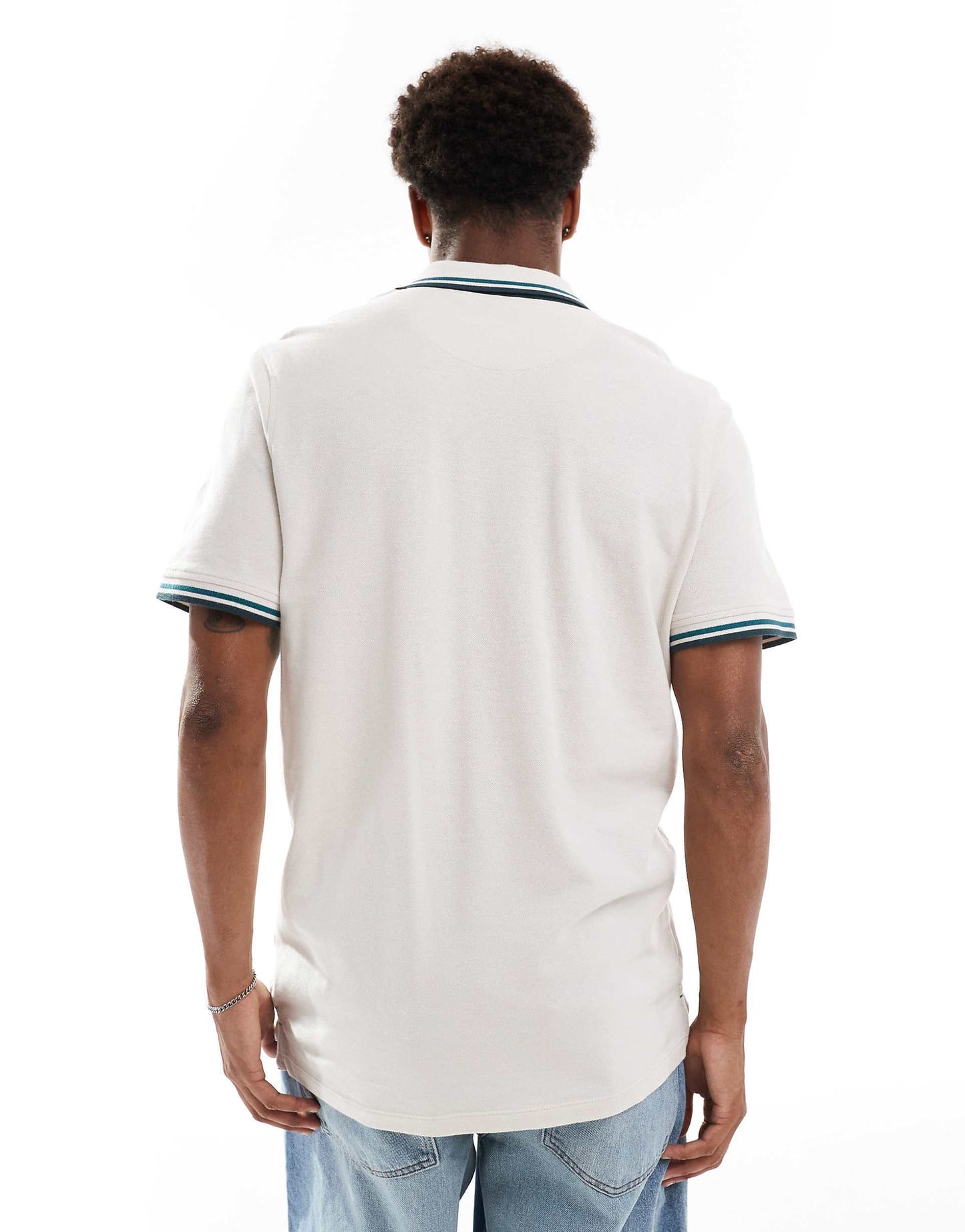 Slim Fit Tipped Pique Logo Polo