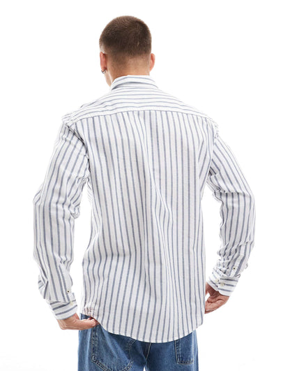 Shirt With Blue Stripe
