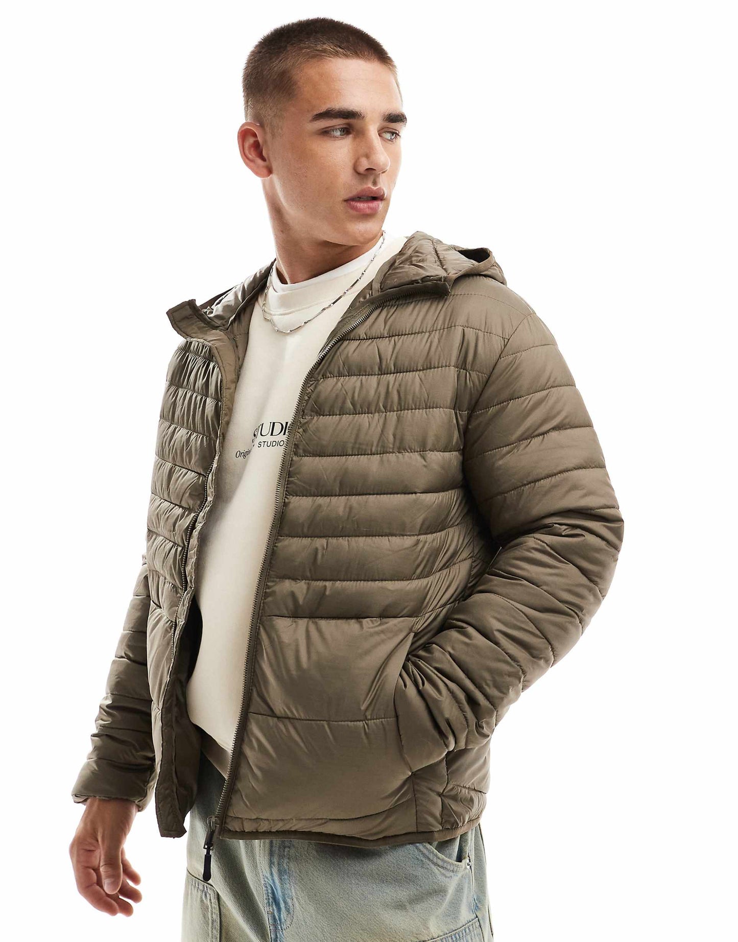 Packable Padded Jacket With Hood