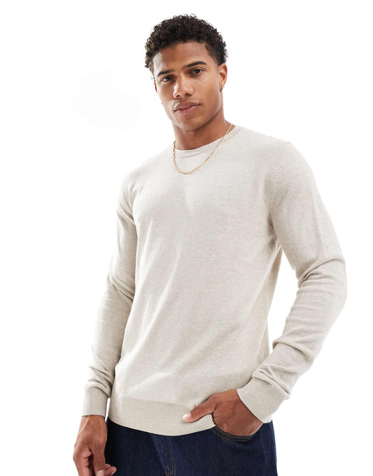 Fine Gauge Crew Neck Jumper