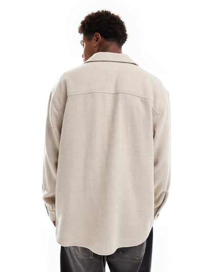 Heavy Brushed Twill Overshirt