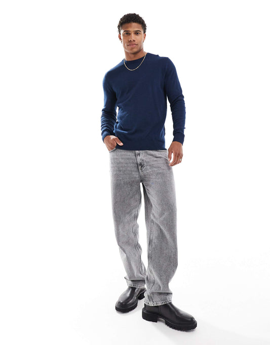 Fine Gauge Crew Neck Jumper