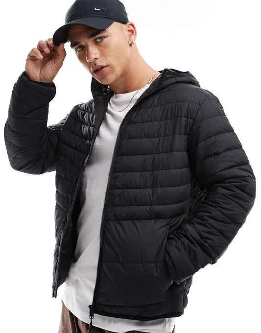Packable Padded Jacket With Hood