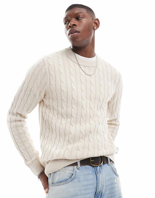 Chunky Cable Knitted Jumper