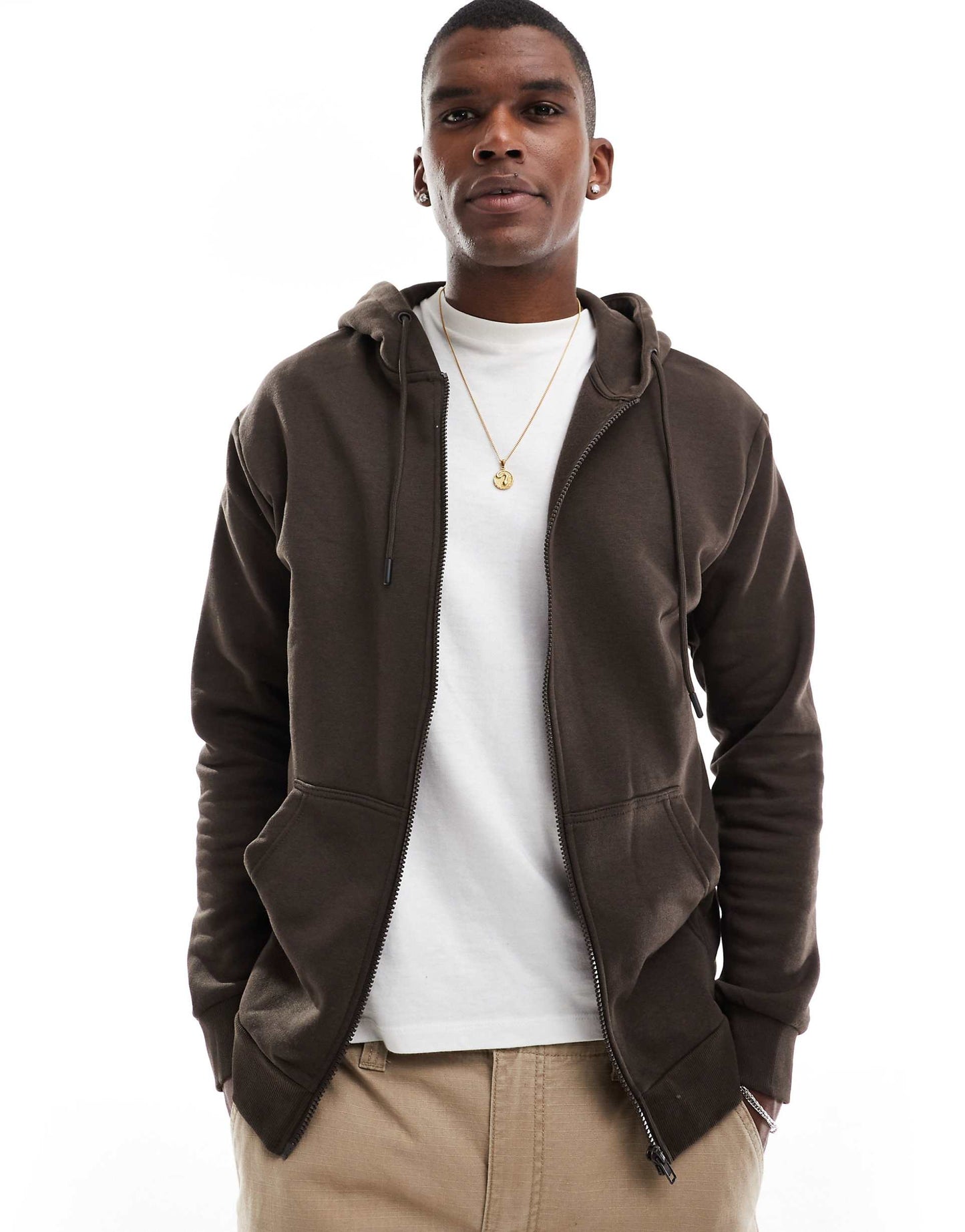 Oversized Zip Through Hoodie