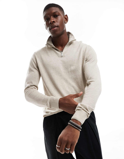 Knitted Half Zip