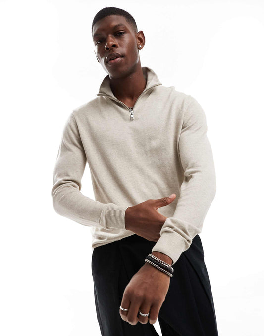 Knitted Half Zip