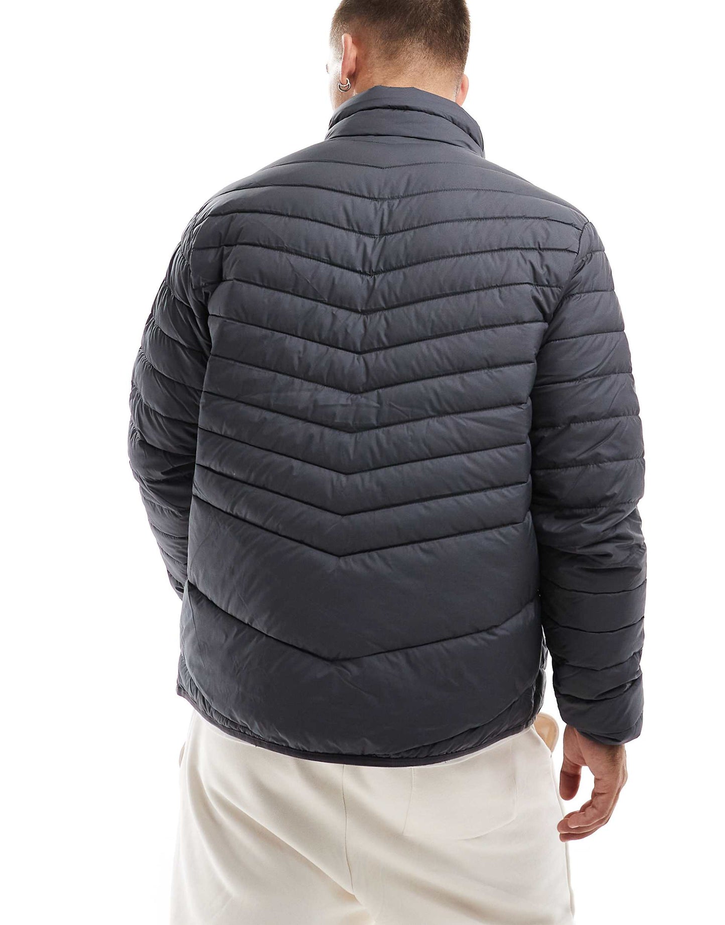 Packable Padded Jacket With Stand Collar