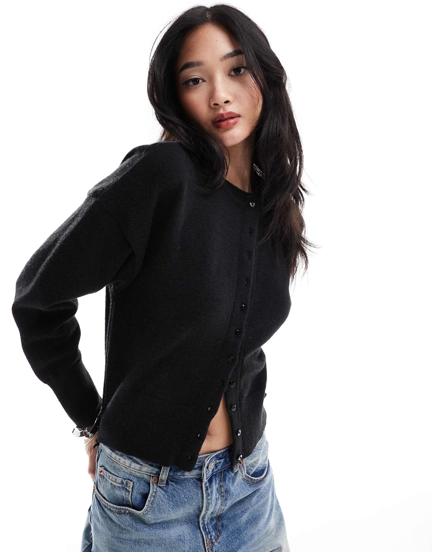 Fitted Waist Cardigan