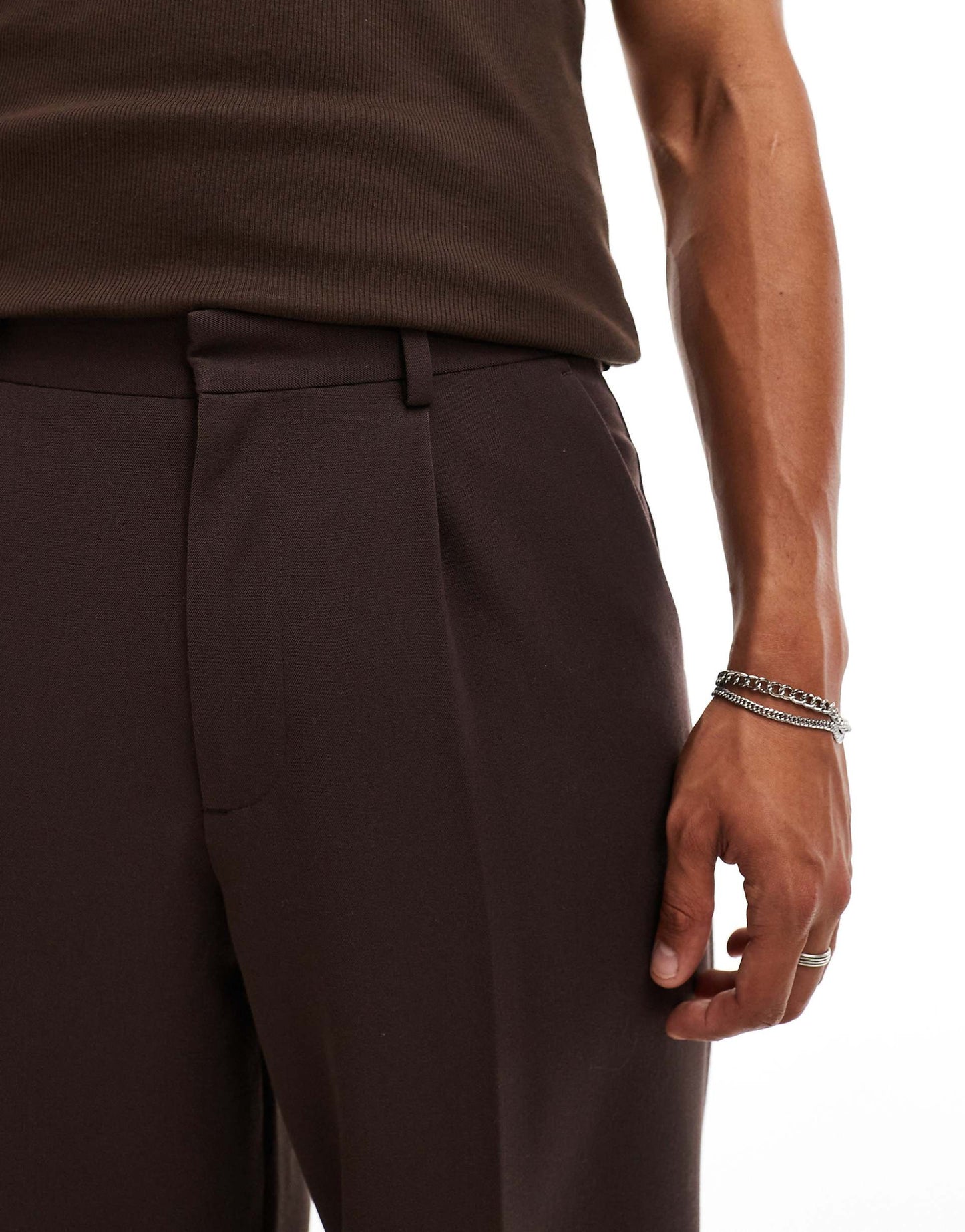 Smart Wide Leg Trousers With Front Pleats