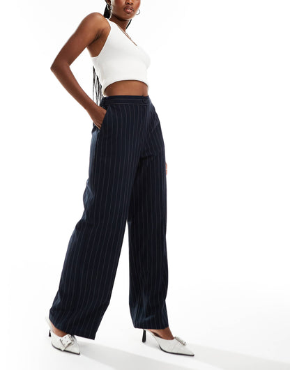 Tailored Relaxed Straight Leg Trousers