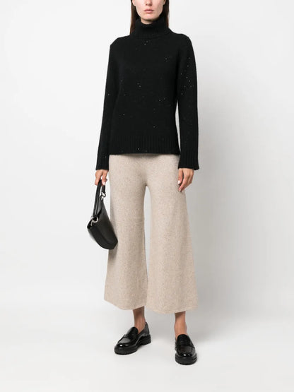 Cropped Knitted Trousers