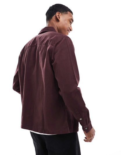 Overshirt With Front Zip