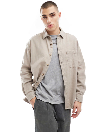 Overshirt With Pocket Details