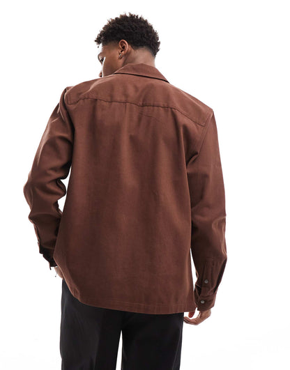 Overshirt With Front Zip