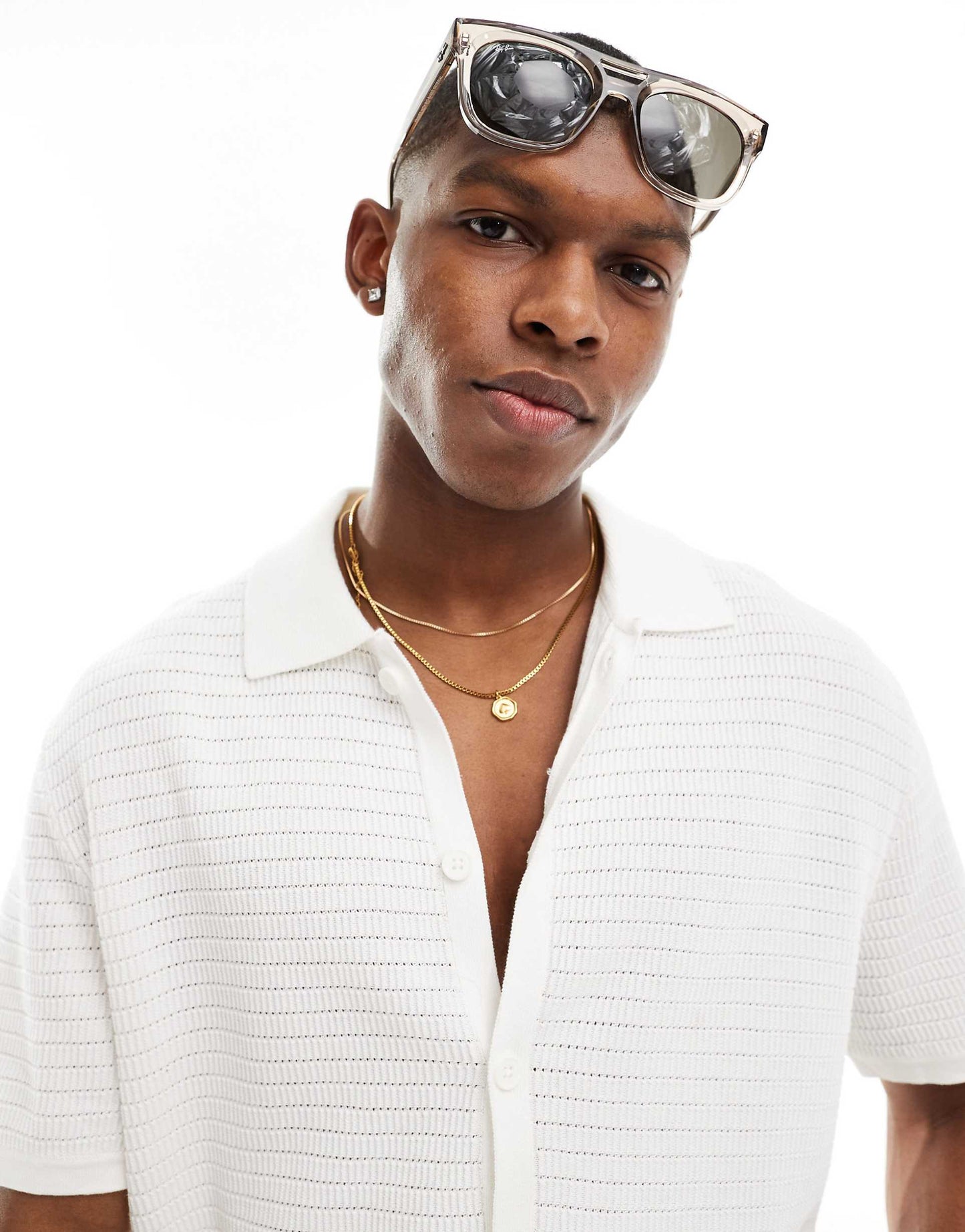 Button Through Knitted Shirt