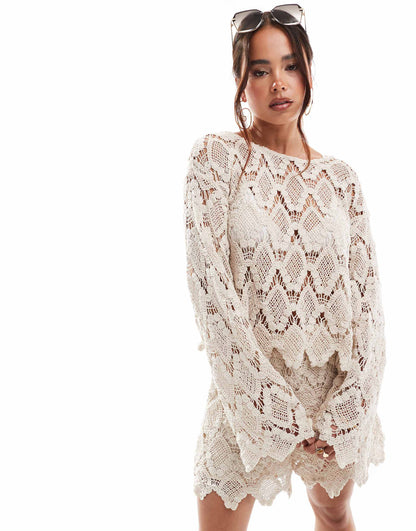 Festival Crochet Bell Sleeve Co-Ord