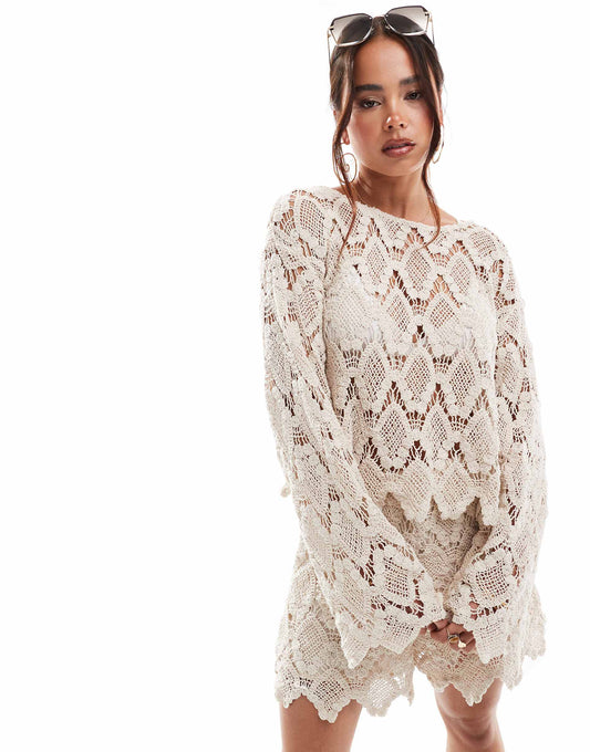 Festival Crochet Bell Sleeve Co-Ord