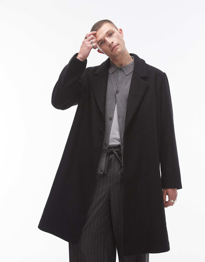 Relaxed Single Breasted Overcoat