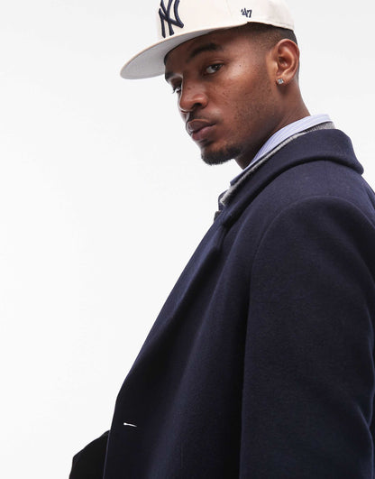 Relaxed Single Breasted Overcoat