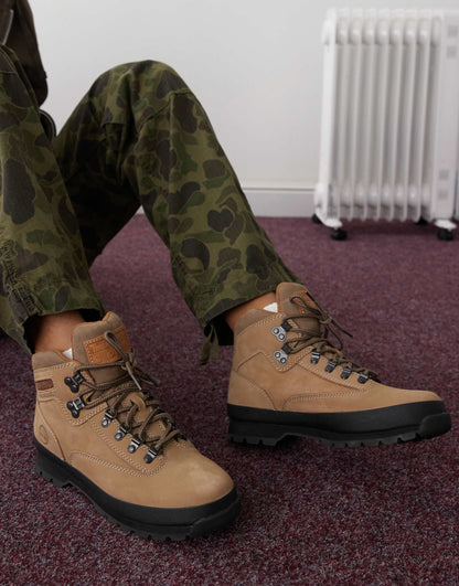Euro Hiker Mid Lace Up Boot Medium Beige Nubuck