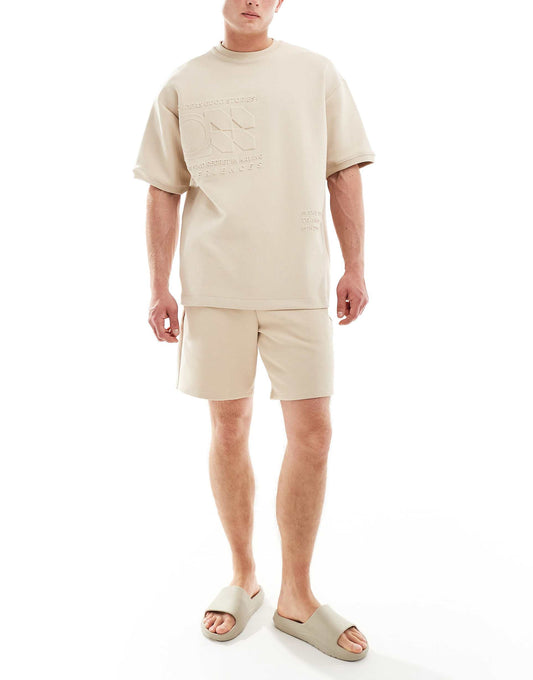 Embossed Co-Ord Short