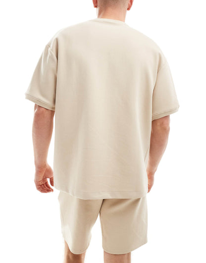 Embossed Co-Ord T-Shirt