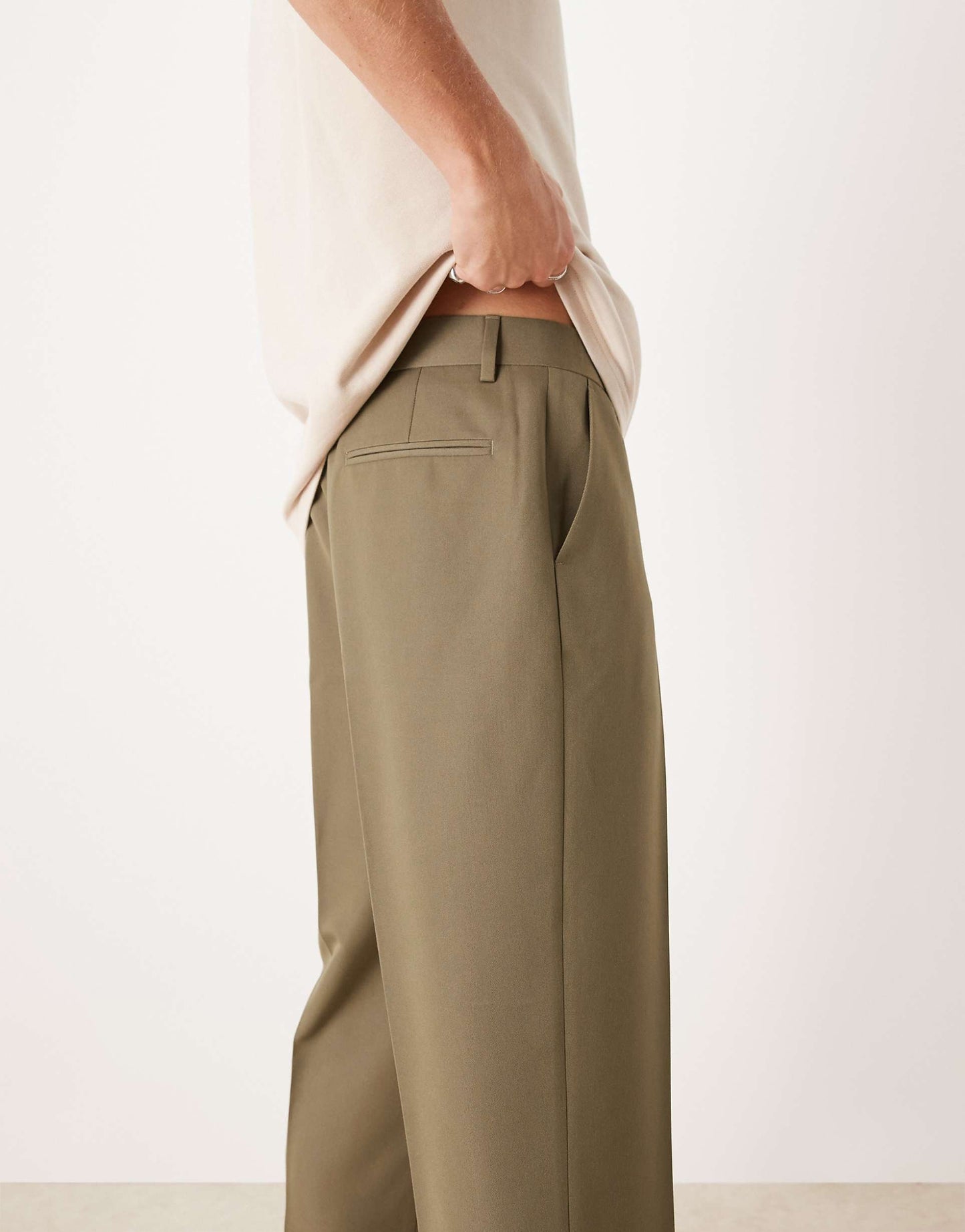 Smart Straight Leg Cropped Trousers