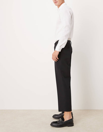 Smart Straight Leg Cropped Trousers