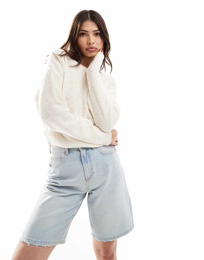 Satin Bow Back Knitted Jumper