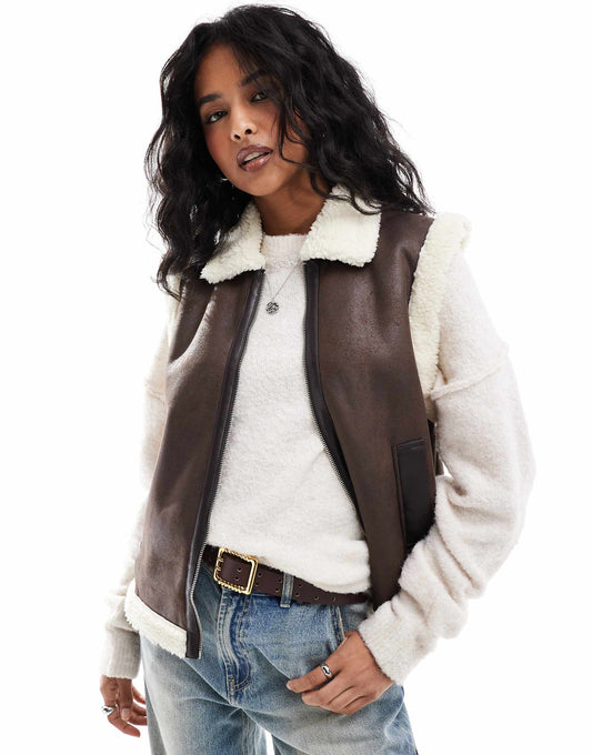Aviator Shearling Gilet