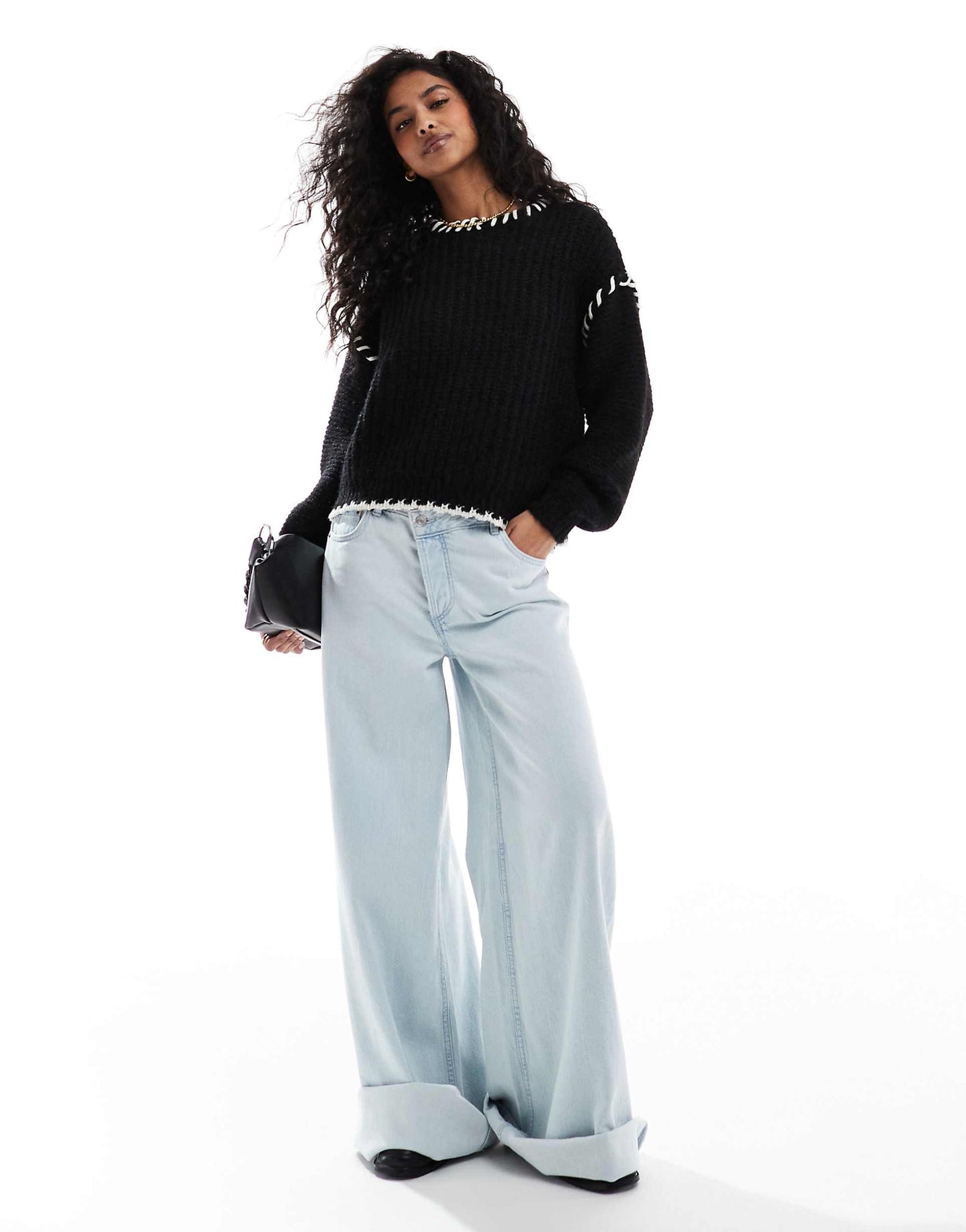 Contrast Stitch Jumper