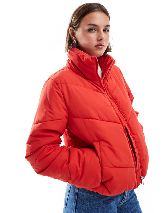 Funnel Neck Puffer Jacket