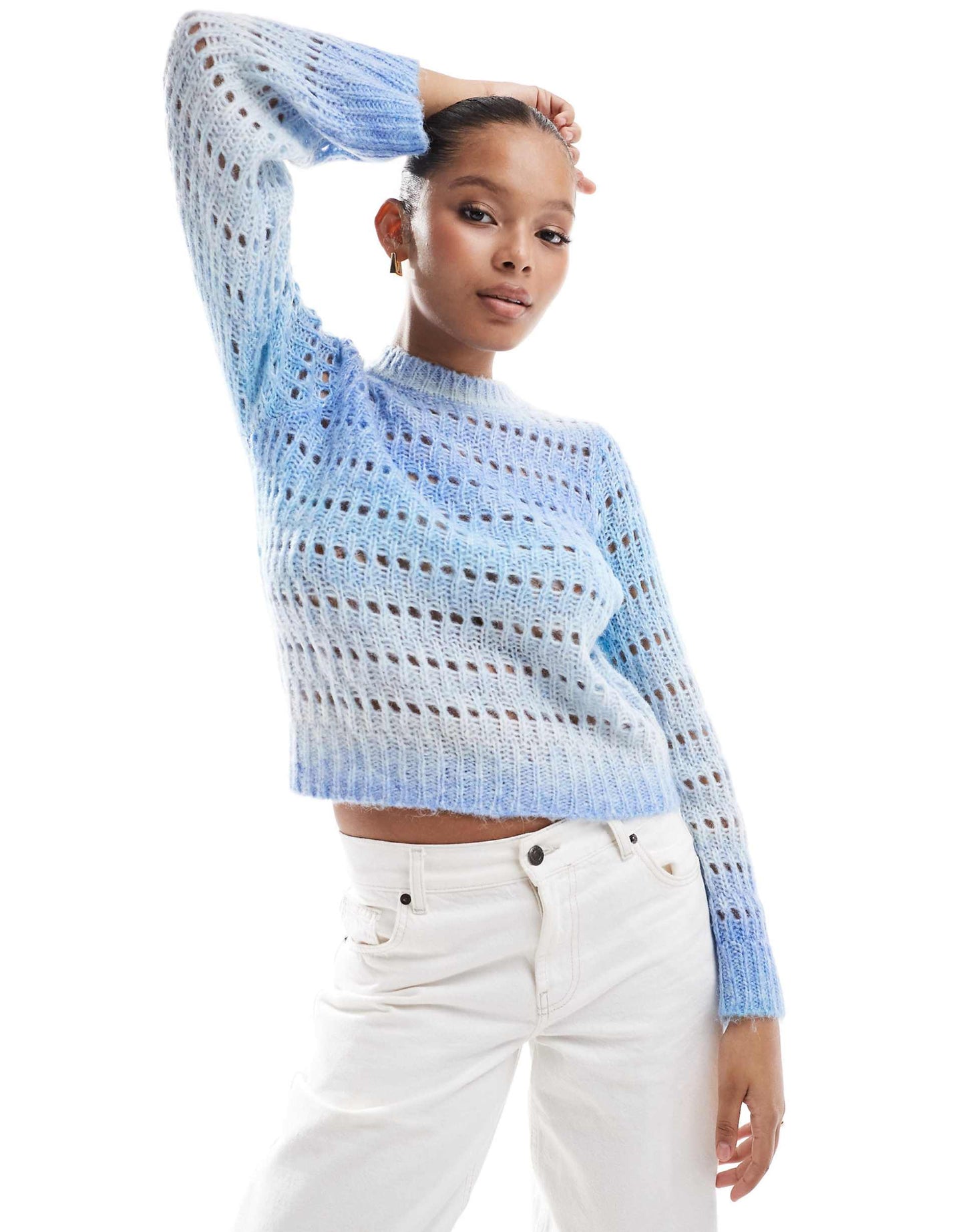 Round Neck Ombre Jumper