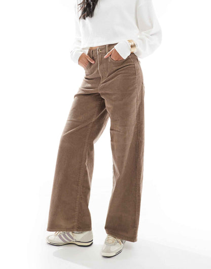 Hope High Waist Wide Leg Cord Trousers
