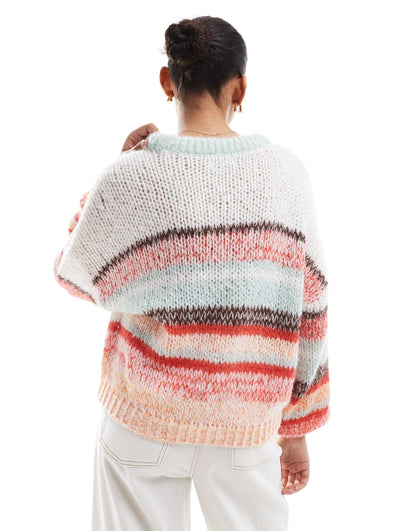 Multi Stripe Knitted Jumper