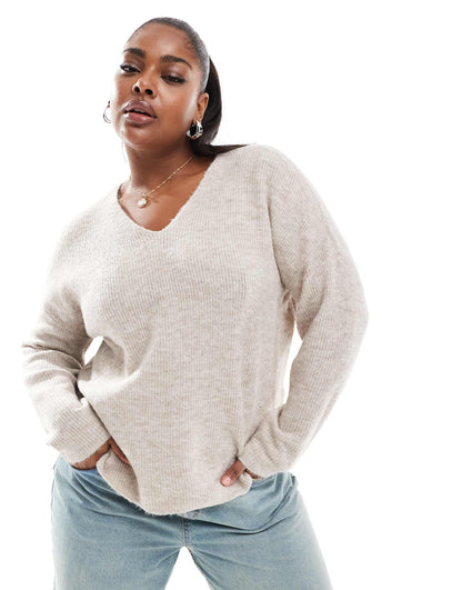Curve V-Neck Jumper