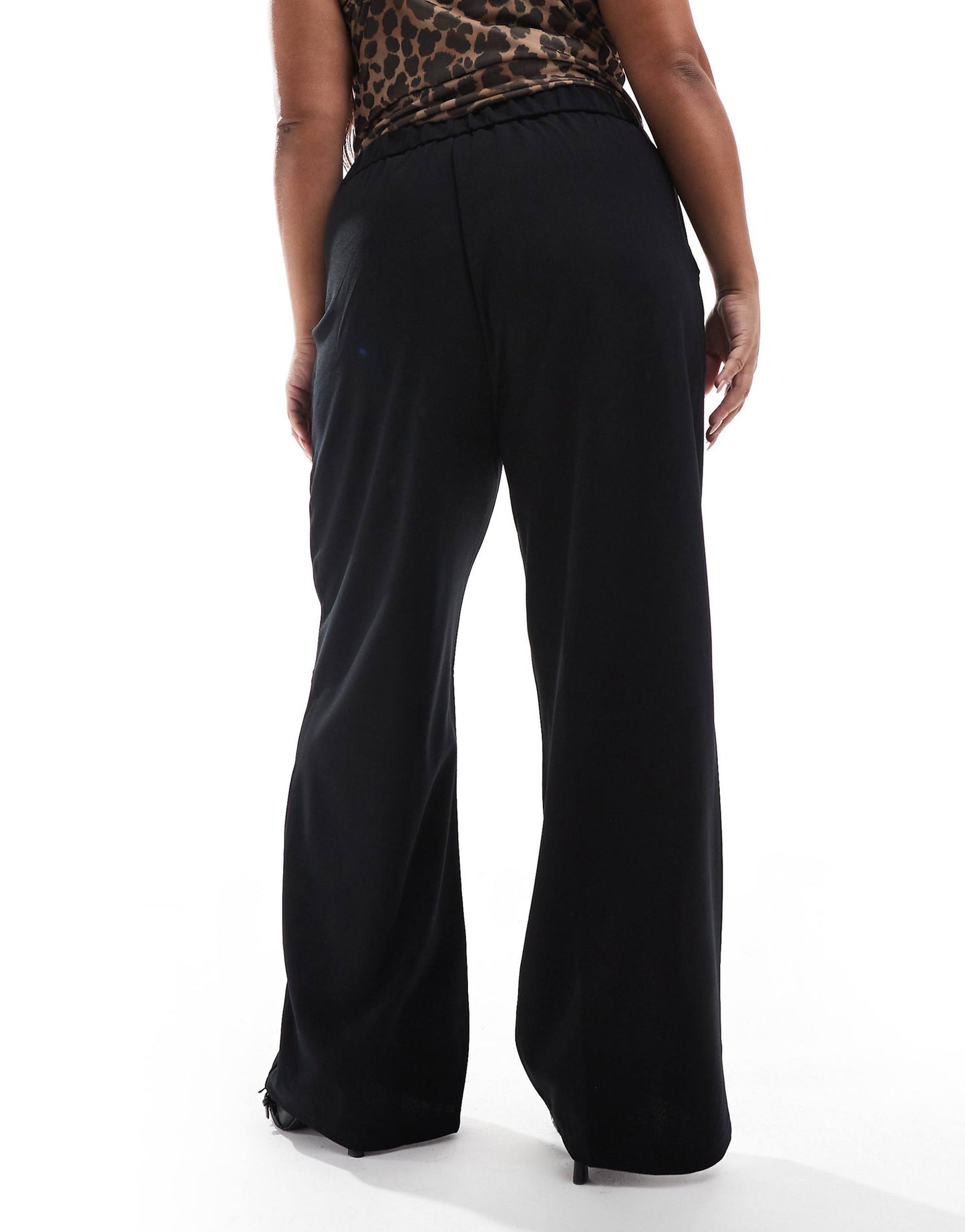 Curve Double Button Wide Leg Trousers Co-Ord