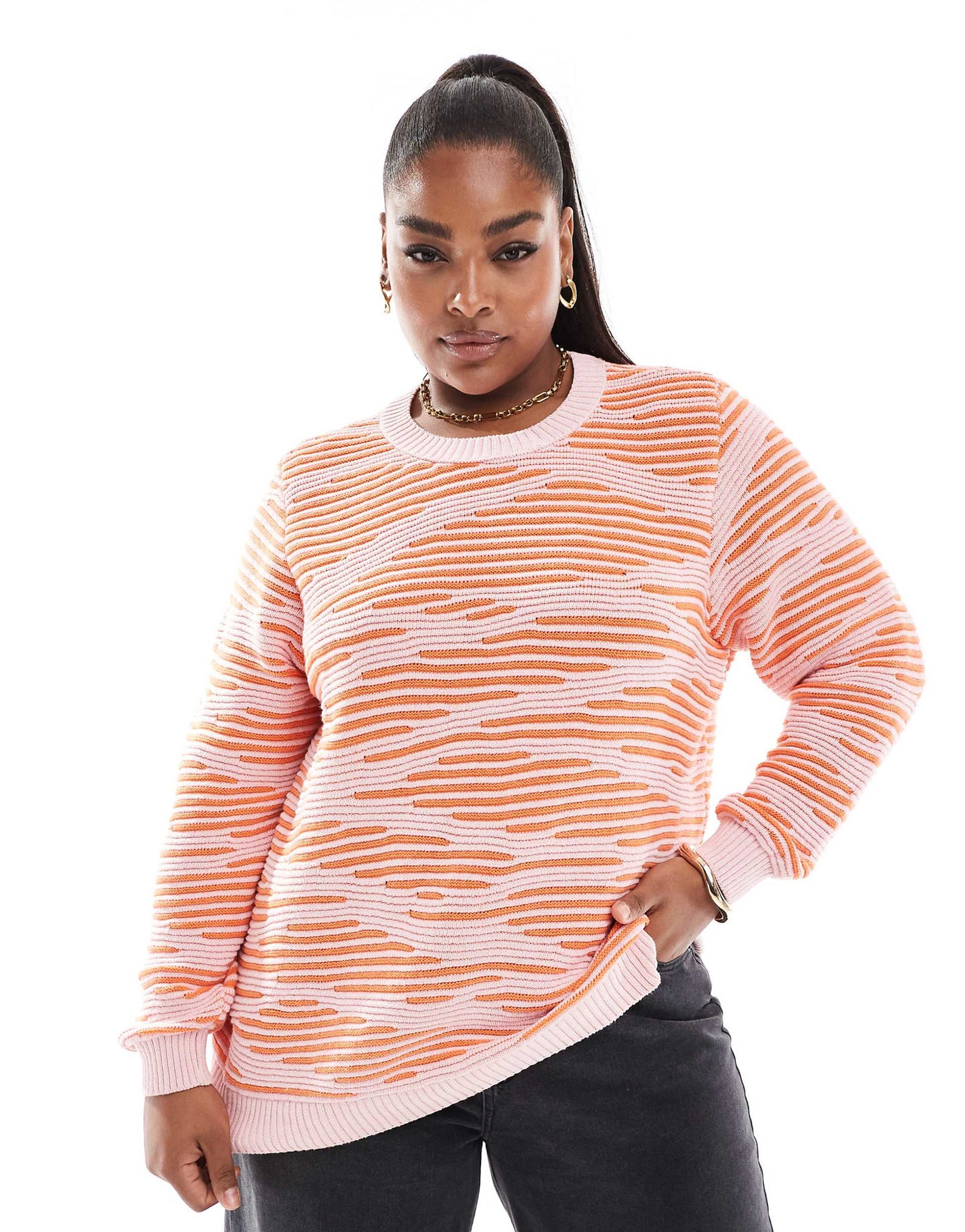 Curve Textured Jumper