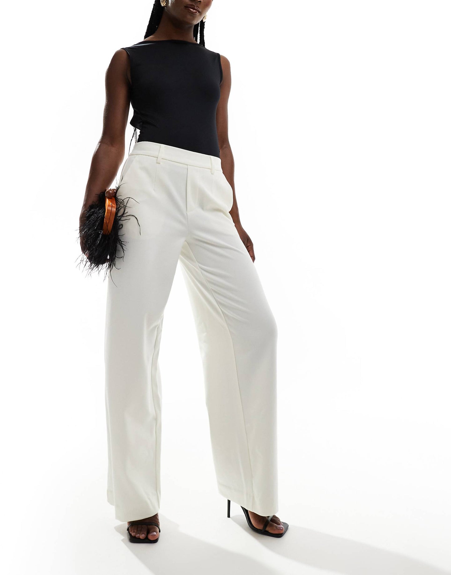 Tailored Wide Leg Trousers