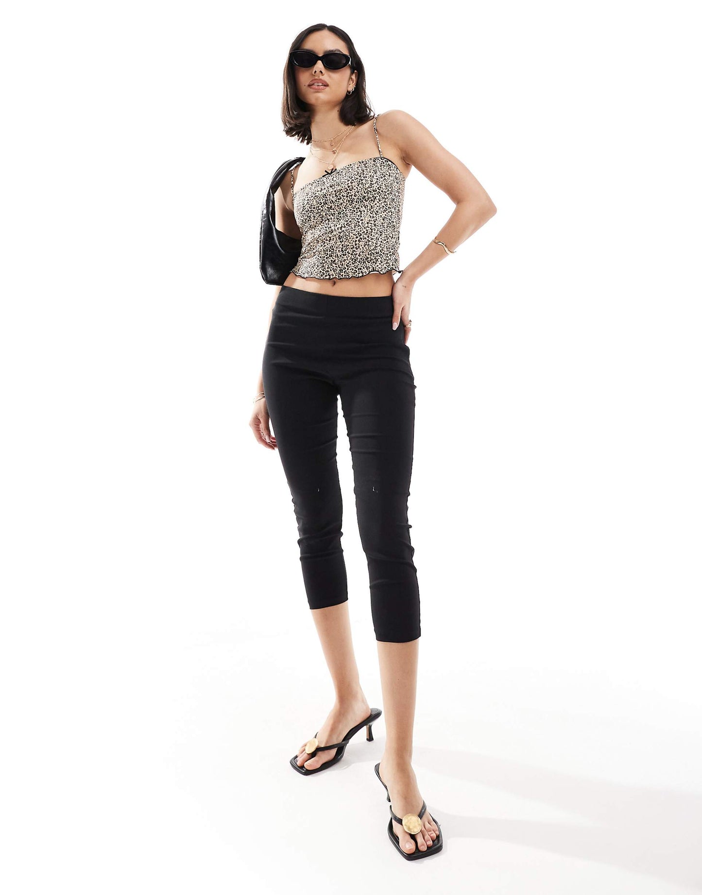 Strappy Straight Neck Cami Top