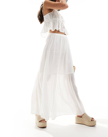 Str Maxi Skirt