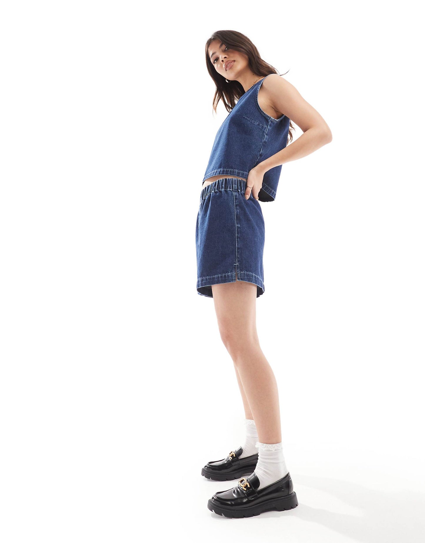 Denim Boxer Short Co-Ord