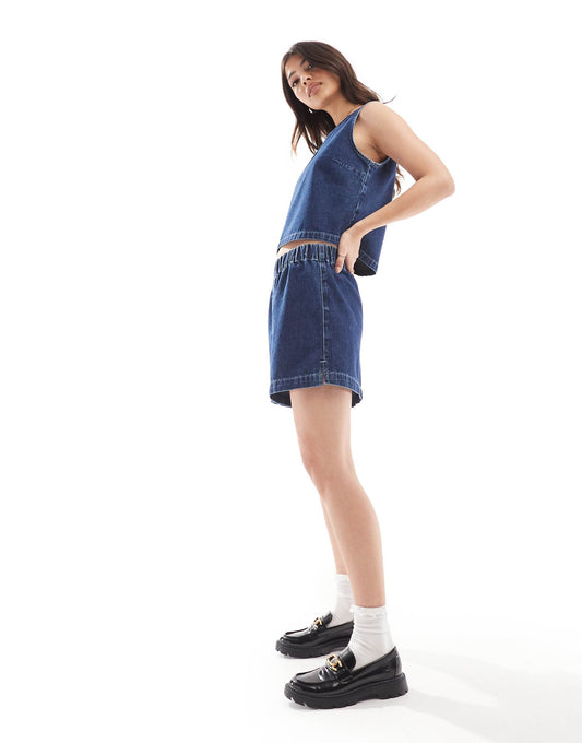Denim Boxer Short Co-Ord