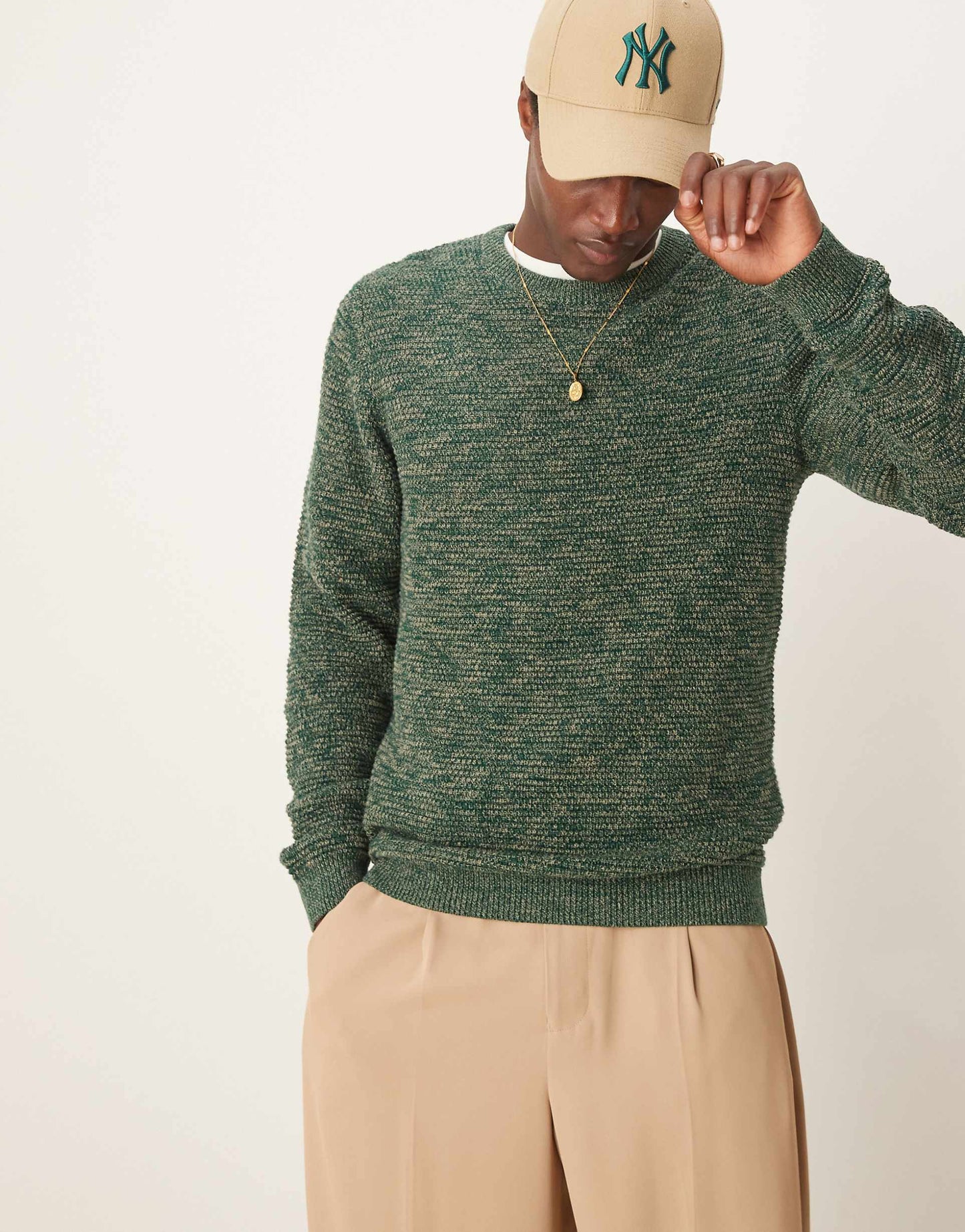 Textured Knitted Jumper