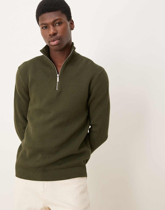 Knitted Half Zip Jumper
